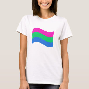Camiseta Sinalizador de Onda do Orgulho Polisexual