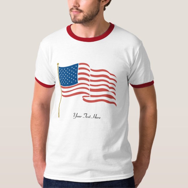Camiseta Sinalizador de Onda EUA (Frente)