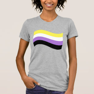 Camiseta Sinalizador de Onda Não Binário