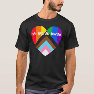 Camiseta Sinalizador de Oração do Orgulho de Progresso Somo