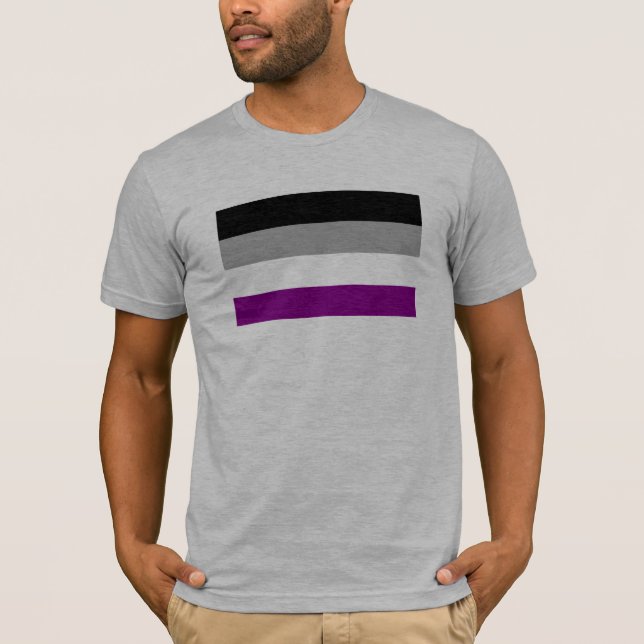 Camiseta Sinalizador de Orgulho Asexual (Frente)