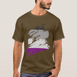Camiseta Sinalizador de Orgulho Asexual Aumentado