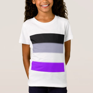Camiseta Sinalizador de Orgulho Asexual de Queda
