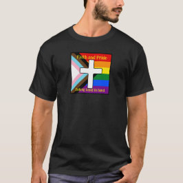 Camiseta Sinalizador de Orgulho e Fé Pertencente ao Enorme