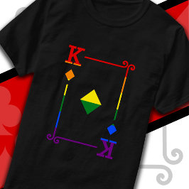 Camiseta Sinalizador de Orgulho LGBTQ Jogando Cartões - Our