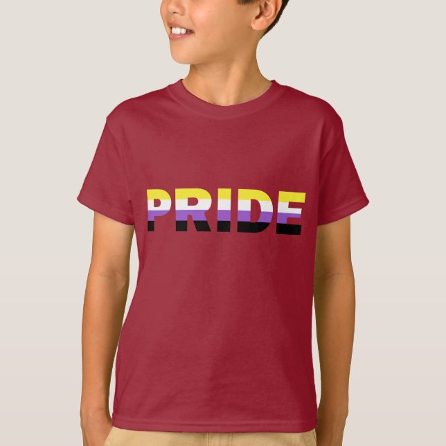 Camiseta Sinalizador de orgulho não binário (Frente)
