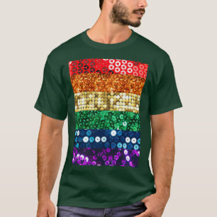 Camiseta sinalizador de orgulho sequencial