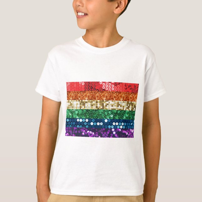 Camiseta sinalizador de orgulho sequencial (Frente)