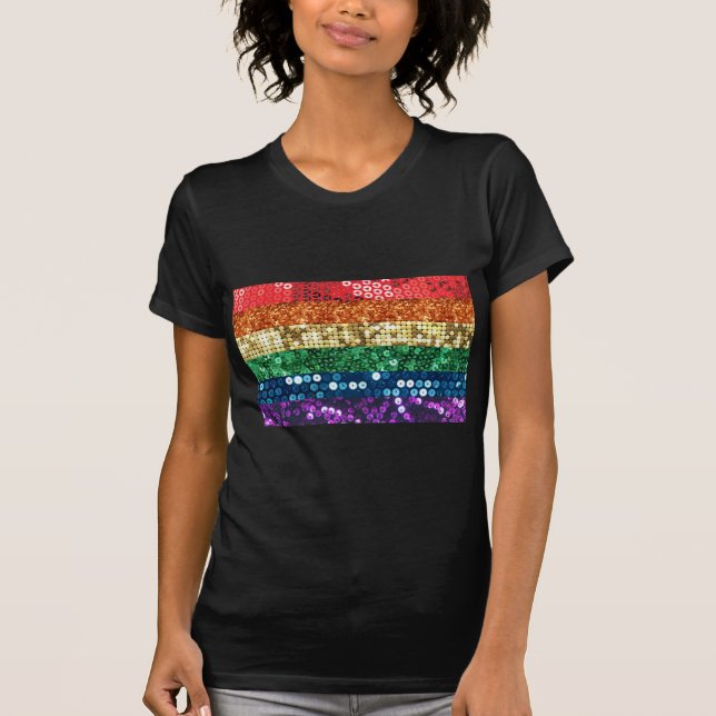 Camiseta sinalizador de orgulho sequencial (Frente)