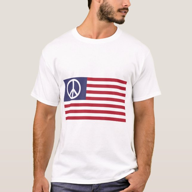 Camiseta Sinalizador de Paz dos Estados Unidos (Frente)