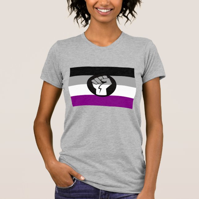 Camiseta Sinalizador de protesto assexuado (Frente)