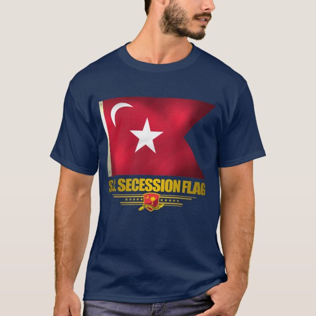 Camiseta Sinalizador de Secessão da Carolina do Sul (Frente)
