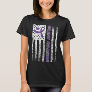 Camiseta Sinalizador de Sensibilização Epilepsia Fita Roxa 