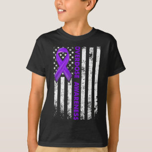 Camiseta Sinalizador de Sensibilização Recuperação de Vício