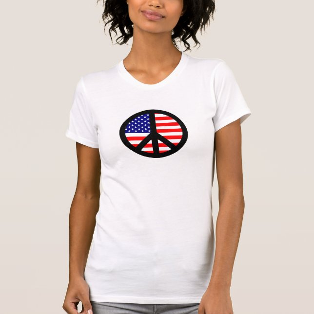 Camiseta Sinalizador de Símbolo de Paz (Frente)