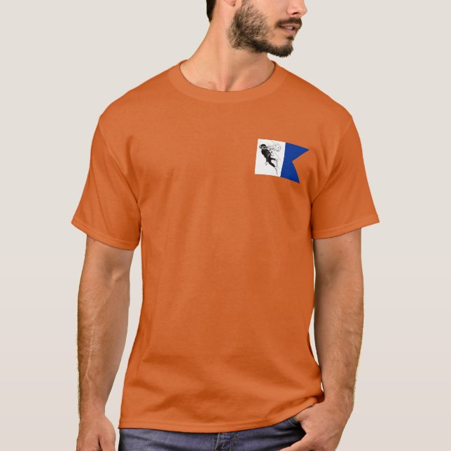 Camiseta Sinalizador de sinal alfa (Frente)