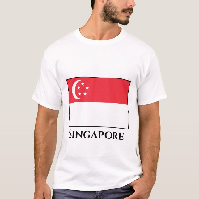 Camiseta Sinalizador de Singapura (Frente)