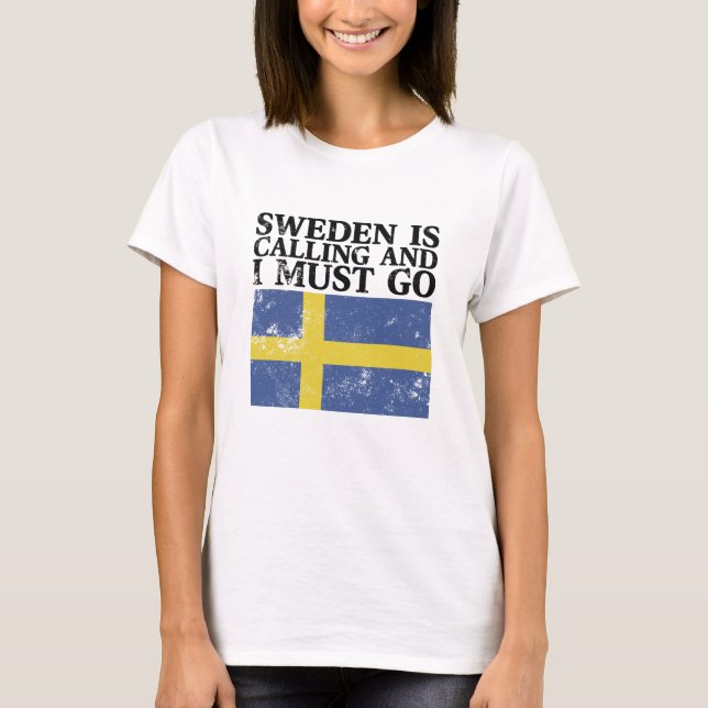 Camiseta Sinalizador de suecia (Frente)