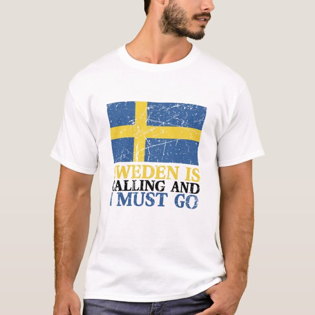 Camiseta Sinalizador de suecia (Frente)