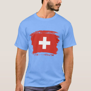 Camiseta sinalizador de suiça