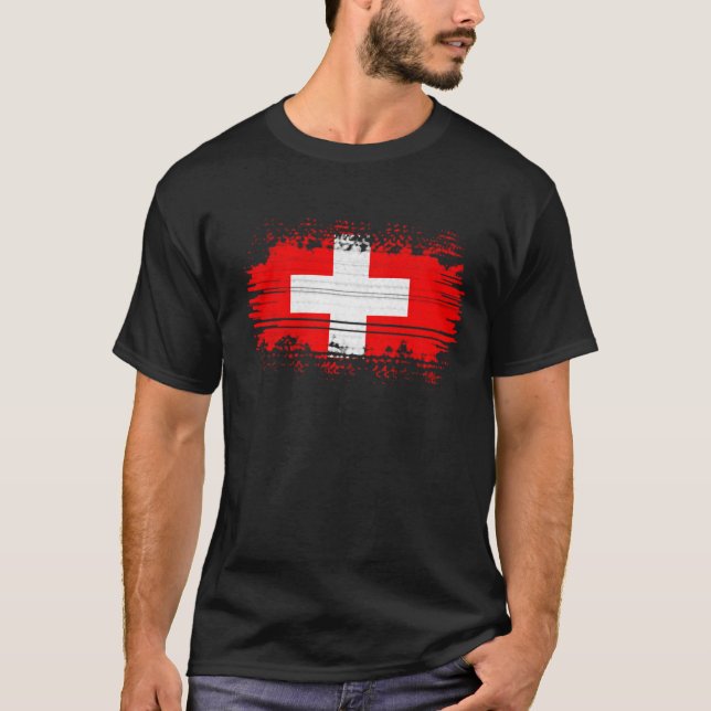 Camiseta sinalizador de suiça (Frente)