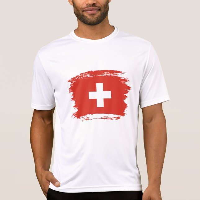 Camiseta sinalizador de suiça (Frente)