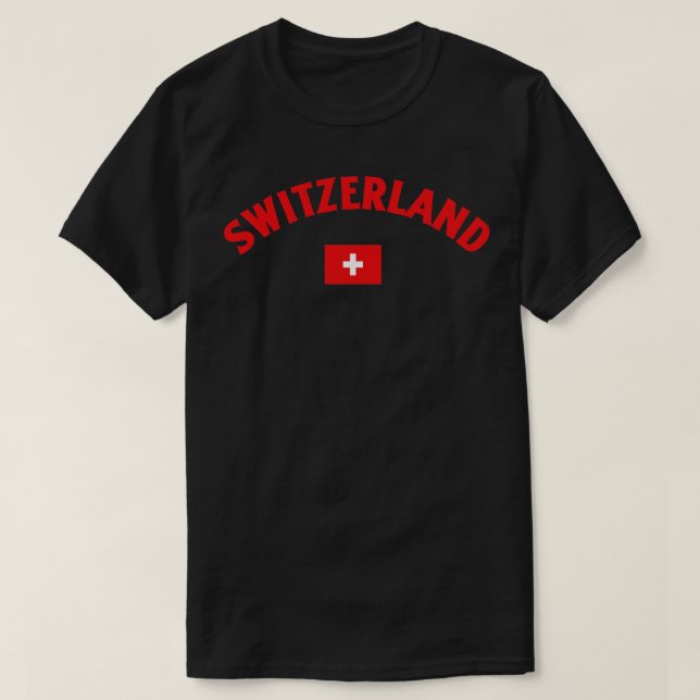 Camiseta Sinalizador de suiça (Frente do Design)