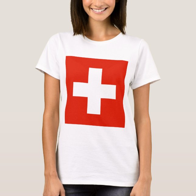 Camiseta sinalizador de suiça (Frente)