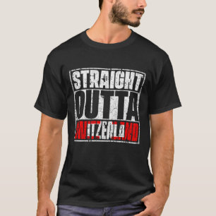 Camiseta Sinalizador de suiça de Saída do hetero