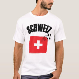 Camiseta Sinalizador de Suiça do Futebol Schweiz