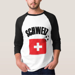Camiseta Sinalizador de Suiça do Futebol Schweiz