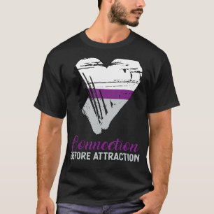 Camiseta Sinalizador Demisexual de Coração de Citação de Pi