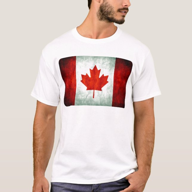Camiseta Sinalizador do Canadá em apuros (Frente)