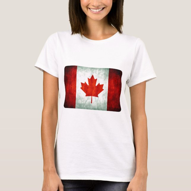 Camiseta Sinalizador do Canadá em apuros (Frente)