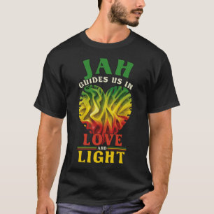 Camiseta Sinalizador do Coração Etíope Rasta Reggae Pride R