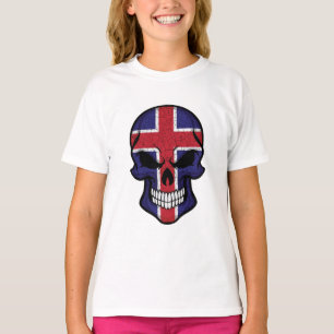 Camiseta Sinalizador do crânio de sorriso na Islândia