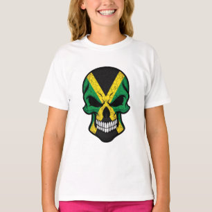 Camiseta Sinalizador do crânio de sorriso na Jamaica