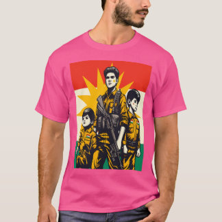 Camiseta Sinalizador do Curdistão Ativo