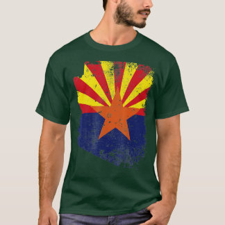 Camiseta Sinalizador do Estado da arizona Desvanecido Sinal