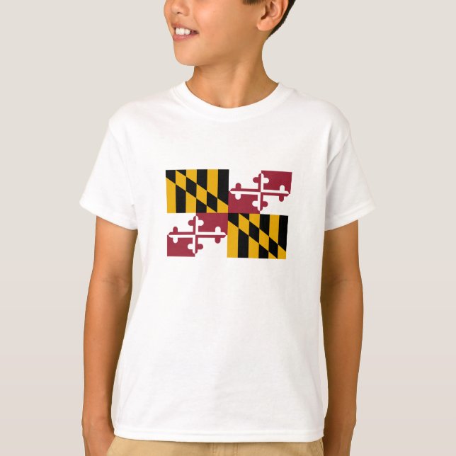Camiseta Sinalizador do Estado de Maryland (Frente)