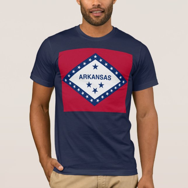Camiseta Sinalizador do Estado do Arkansas (Frente)