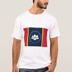 Camiseta Sinalizador do Estado do Mississippi