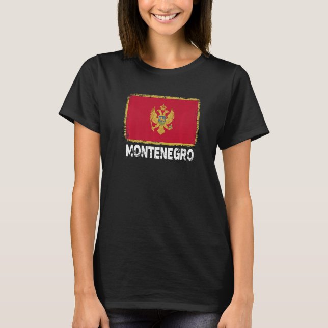 Camiseta Sinalizador do Montenegro Apoio a Mulheres Pessoas (Frente)