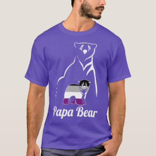 Camiseta Sinalizador do Orgulho Ace do Papa Urso Asexual LG