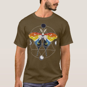 Camiseta Sinalizador do Orgulho Assexual Aroace Luna Moth L