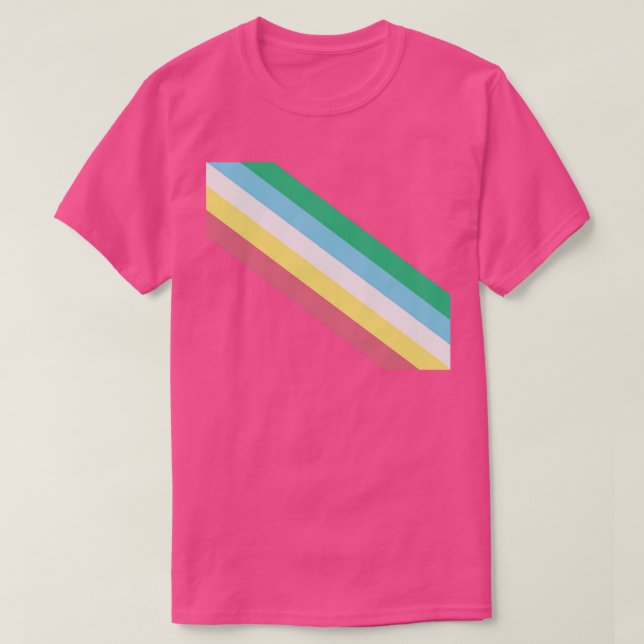 Camiseta Sinalizador do Orgulho de Deficiência (Frente do Design)