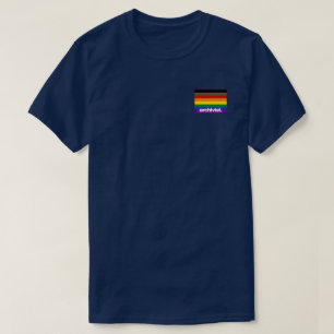 Camiseta Sinalizador do Orgulho de Progresso do Arquivista 