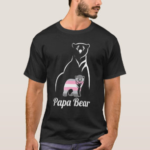 Camiseta Sinalizador do Orgulho Demigender Papa Bear Demige
