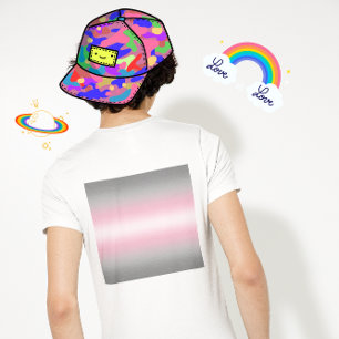 Camiseta Sinalizador do Orgulho Demográfico Gradiente - Sin