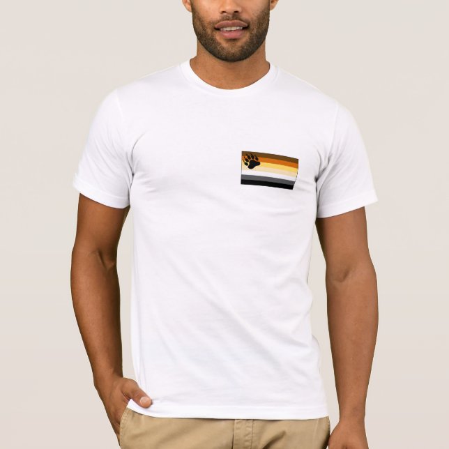 Camiseta Sinalizador do Orgulho do gay Bear (Frente)
